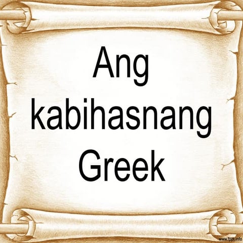Kabihasnang greek