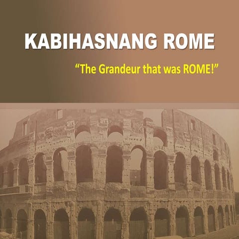 KLASIKAL NA KABIHASNANG ROME