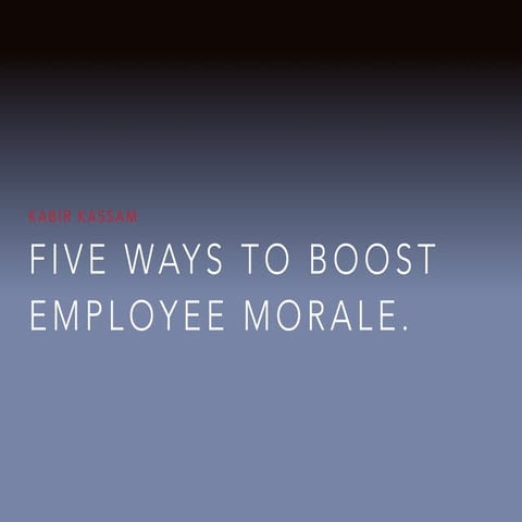 How to Boost Employee Morale