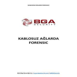 Kablosuz Ağlarda Adli Analiz