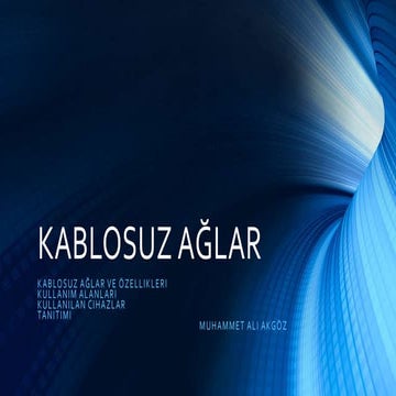 Kablosuz ağlar