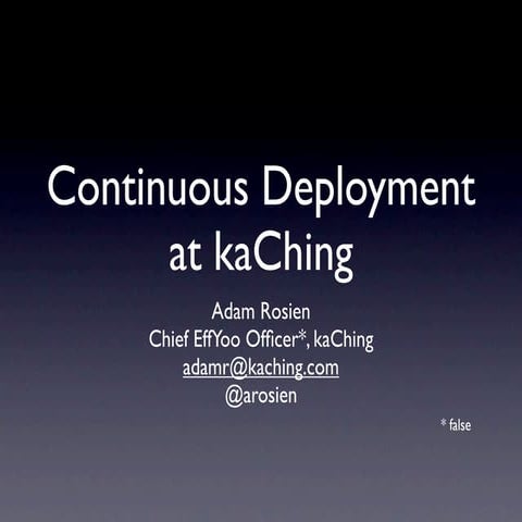 KaChing devopsdays-2010