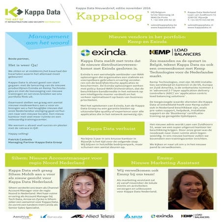 Kappa Data Kappaloog, editie Nederland - November 2016 