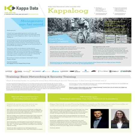Kappa Data Kappaloog België (in het Nederlands) - November 2016 