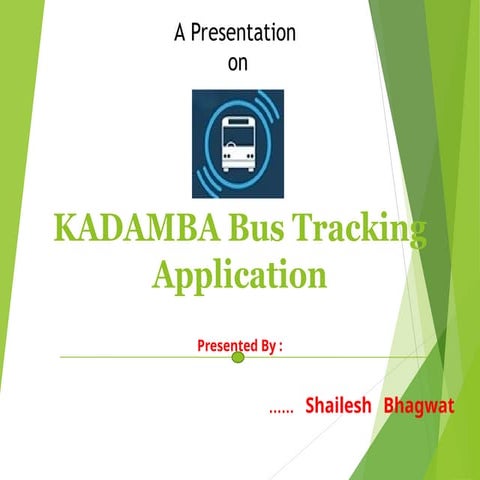 Bus Tracking Application in Android | PPT