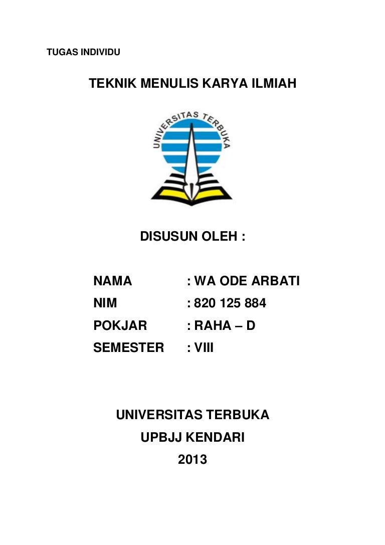 Contoh Cover Skripsi Ut Pejuang Skripsi