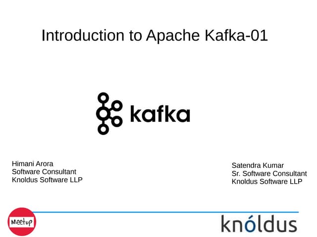 Introduction to Apache Kafka- Part 1
