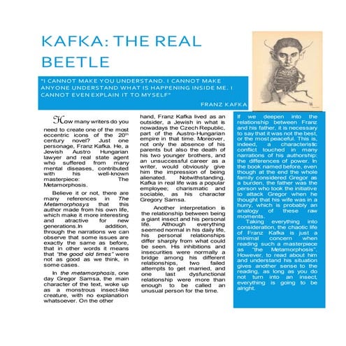 Article: Franz Kafka