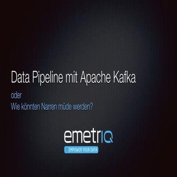  Moritz Siuts & Robert von Massow - Data Pipeline mit Apache Kafka - code.tal...
