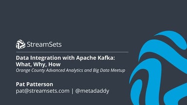 Data Integration with Apache Kafka: What, Why, How
