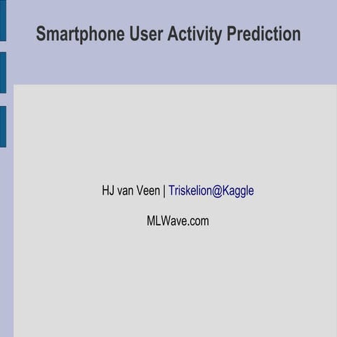Smartphone Activity Prediction