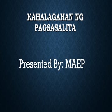 Kahalagahan ng Pagsasalita