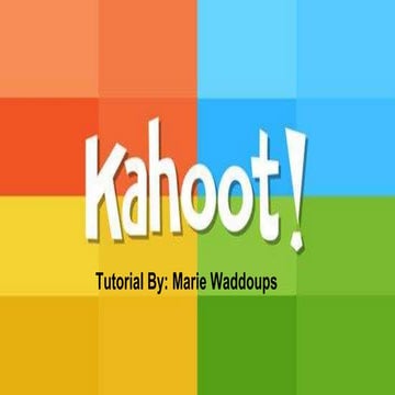 Kahoot Tutorial