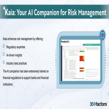 Kaia Your AI Companion for  Risk Management