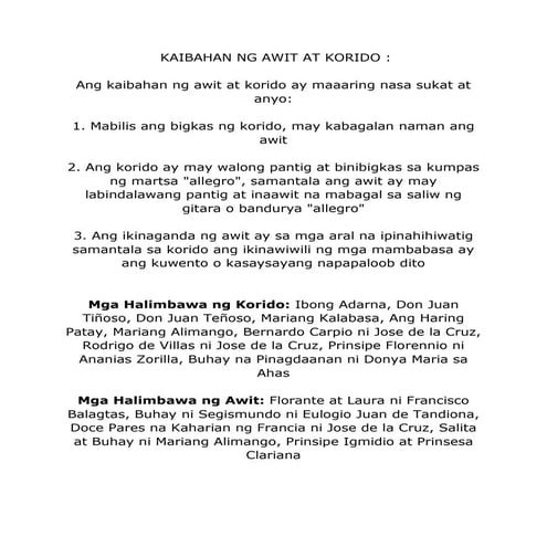 Kaibahan ng awit at korido