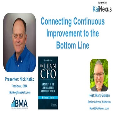 Connecting Continuous Improvement to the Bottom Line