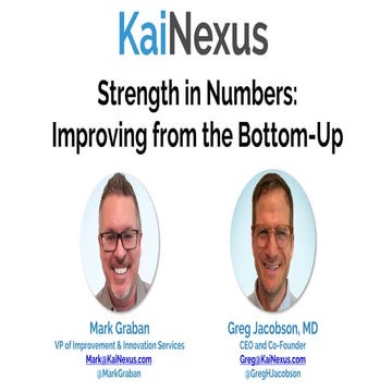 Strength in Numbers:  Improving from the Bottom-Up