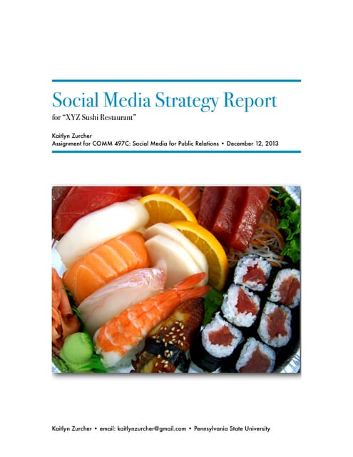 Social Media Strategy Report
