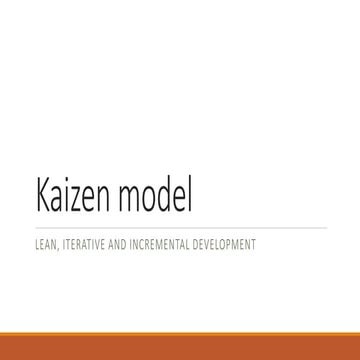 Kaizen software development model