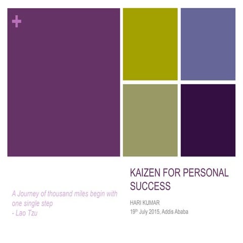 Kaizen for Personal Success