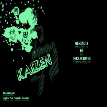 monografía Kaizen ingeniería de procesos | PDF
