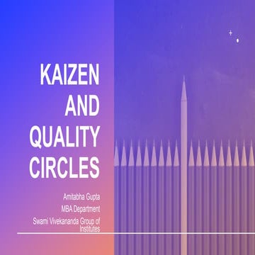 Kaizen  & Quality Circle