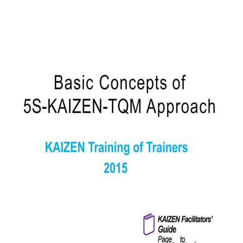 The Concepts of 5S-KAIZEN-TQM Training Materialpptx
