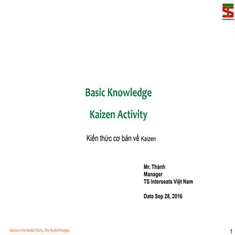 Kaizen - Cải tiến liên tục | PPT