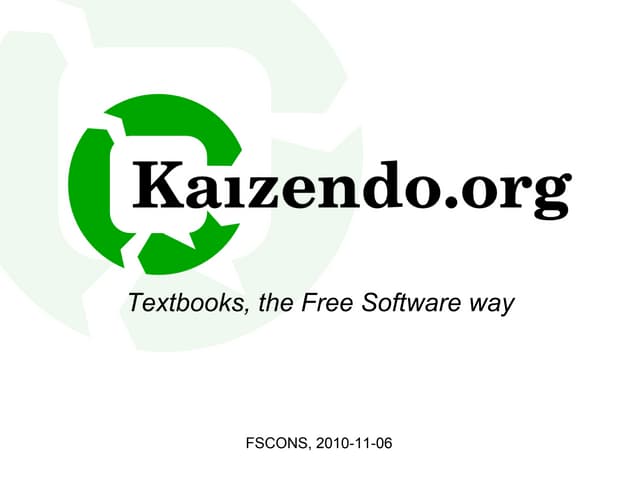 Kaizendo: Customizable schoolbooks