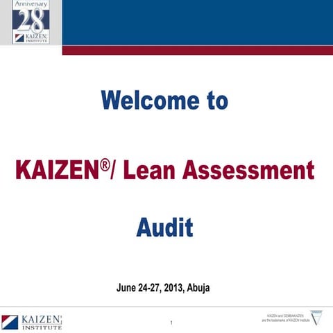 Kaizen Lean Assessment Audit