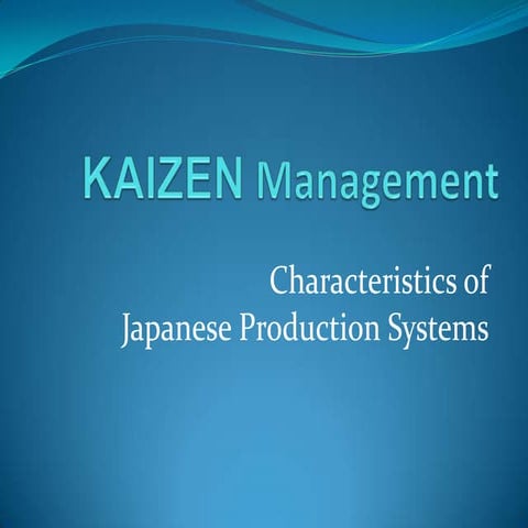 Kaizen Management