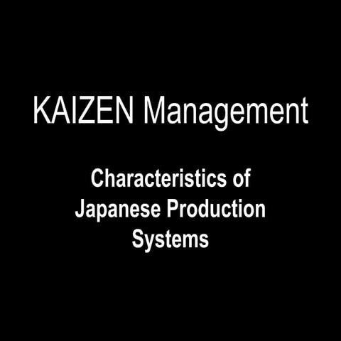 Kaizen solution by S.M.JUNAID