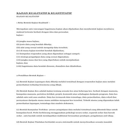 Kajian kualitatif