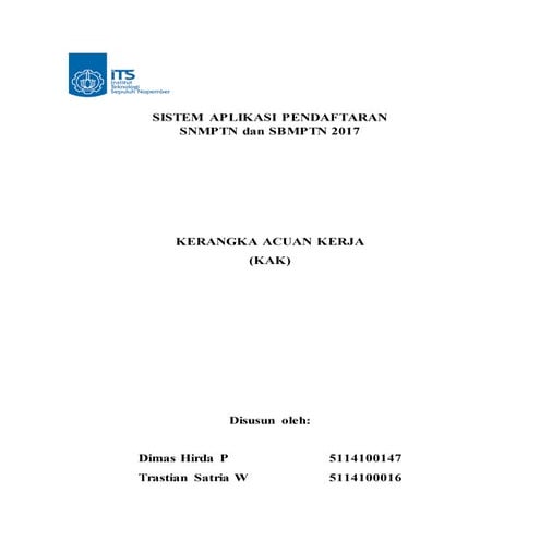 Kerangka Acuan Kerja