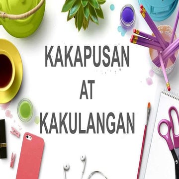 Kakapusan at kakulangan