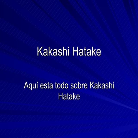 Kakashi Hatake