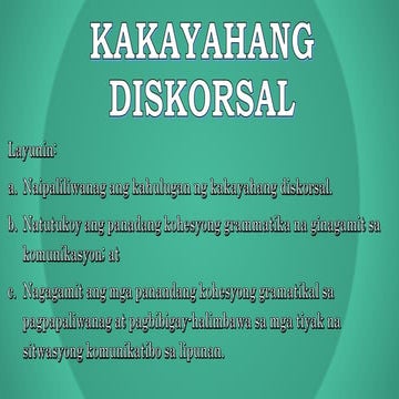 Kakayahang diskorsal