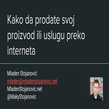 Kako da prodate svoj proizvod ili uslugu preko interneta