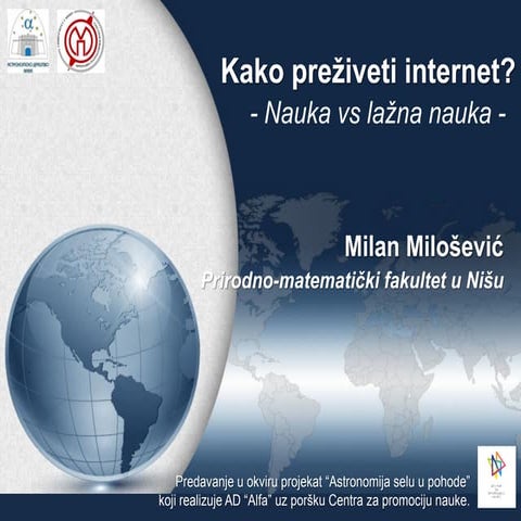 "Kako preziveti internet?" - Milan Milošević