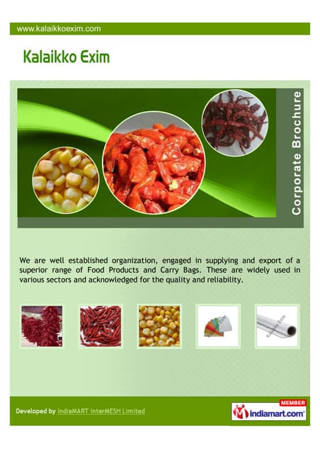 Kalaikko Exim, Madurai, Food Products