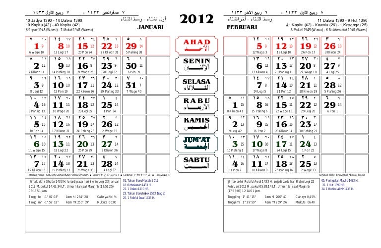 Kalender 2012