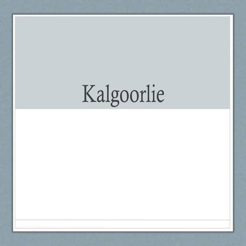 Kalgoorlie mining