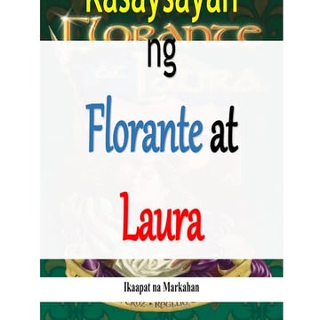 Kaligirang Kasaysayan ng Florante at Laura