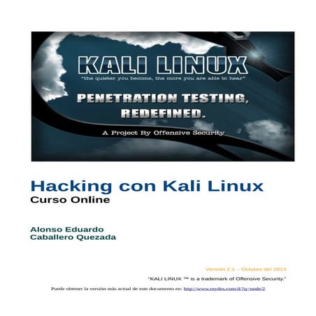 Kali linux guia español
