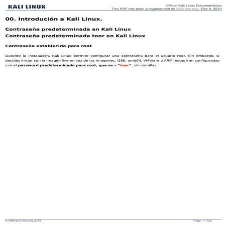 Kali Linux Manual | PDF