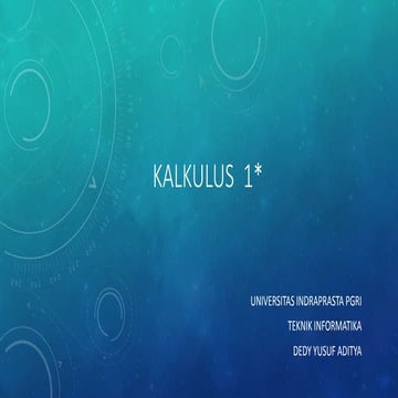 Materi kalkulus 1 | PPT