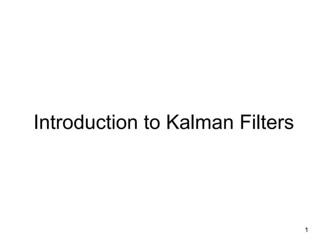 Kalman filters