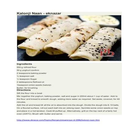 Kalonji naan   eknazar