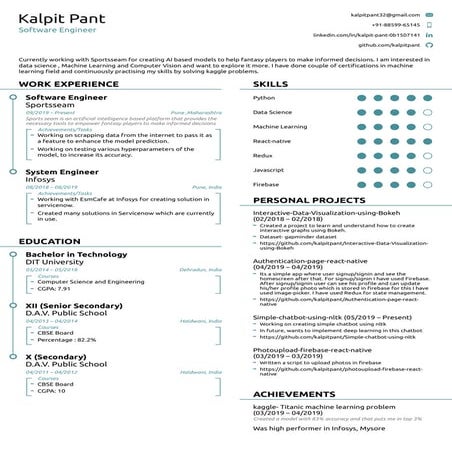 Kalpit's resume 