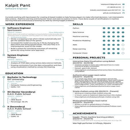 Kalpit's resume